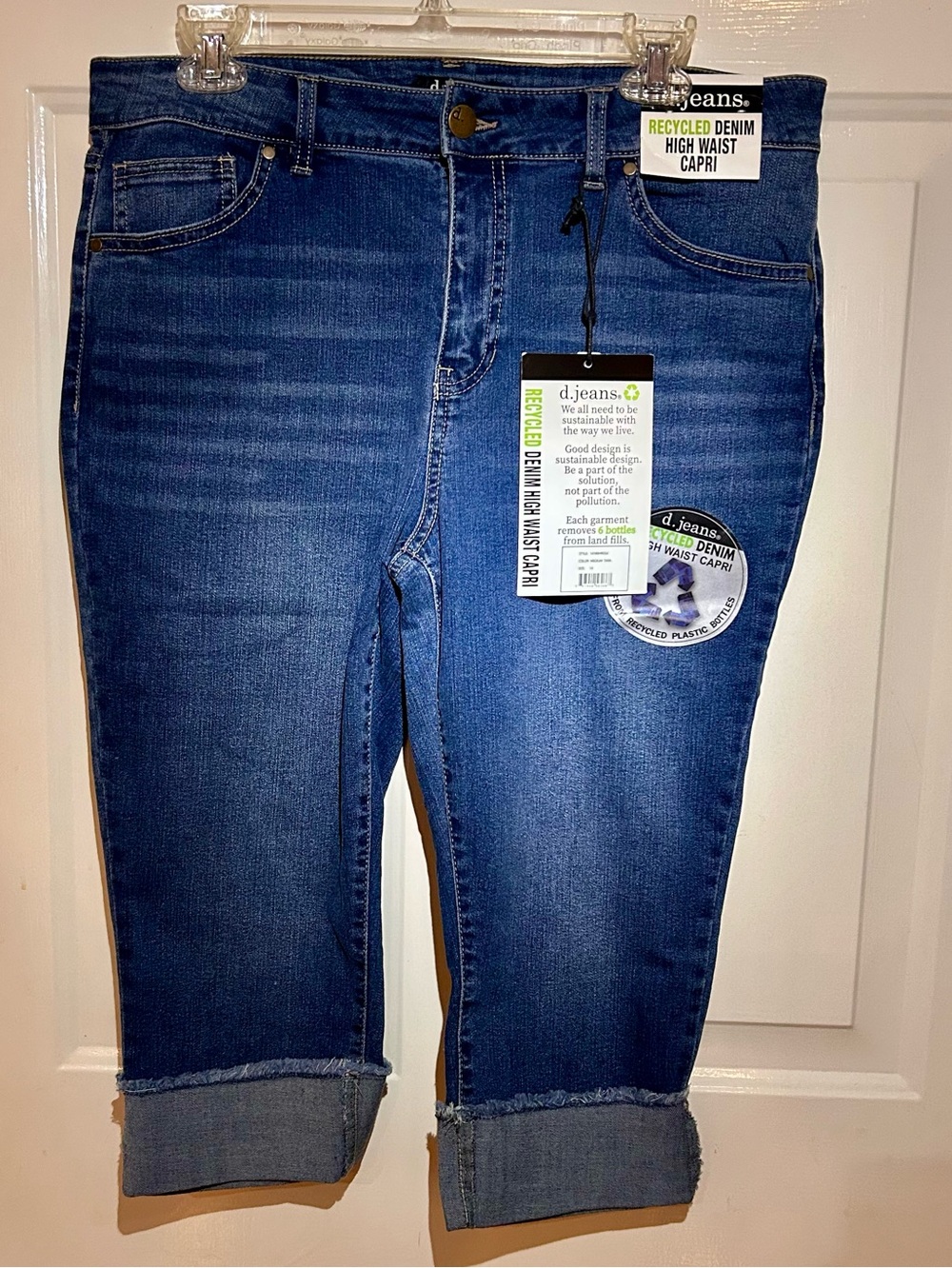 d. jeans Dark Blue High-Waist Capri Jeans - Picture 2 of 5